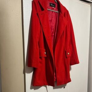 Trendology Elegant Red Women's Pea Coat
